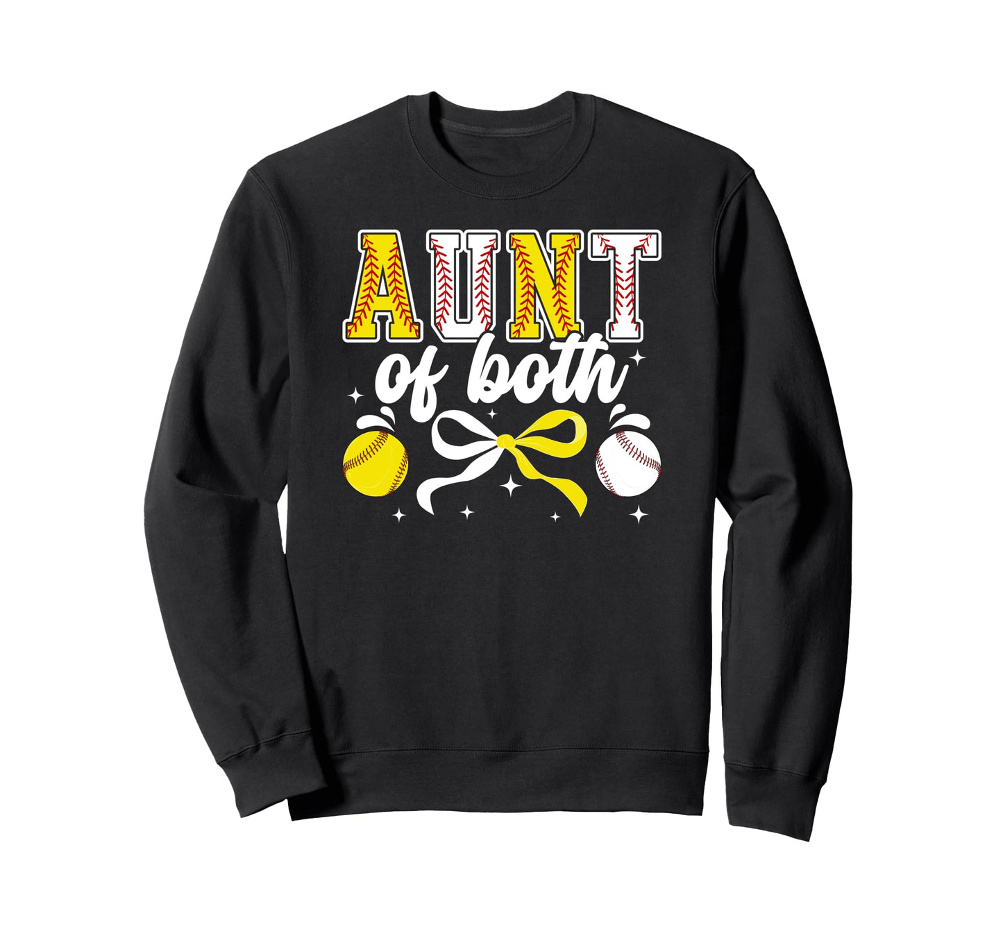 Aunt Both Coquette Baseball Sweatshirt - Streetwear Style for Adults - T-Shirt, Sweatshirt, Hoodie