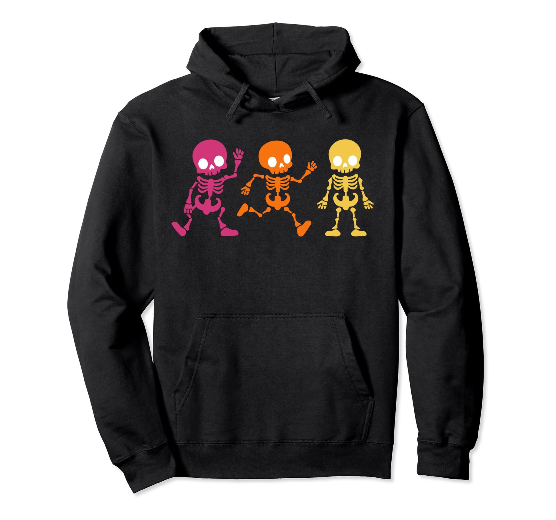 Funky Groovy Hippe Boho Skeletons Hoodie - Aesthetic Graphic Unisex - T-Shirt, Sweatshirt, Hoodie