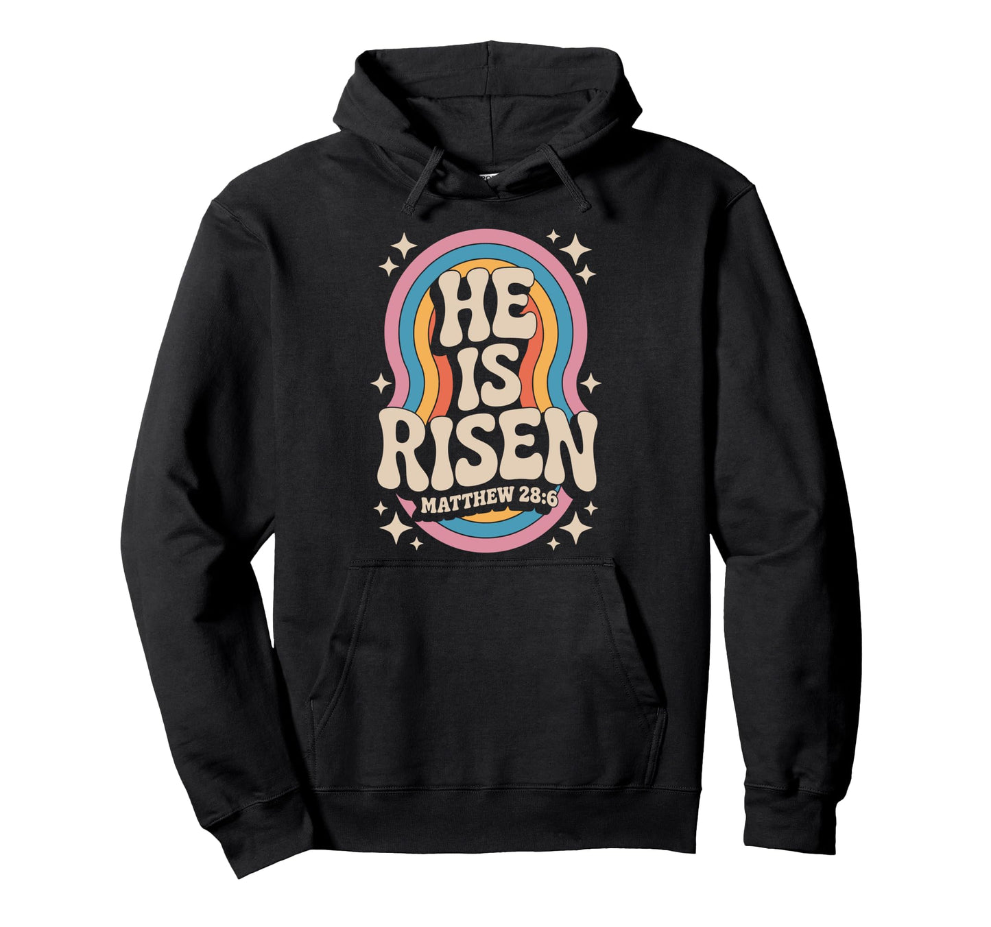 He Is Risen Matthew 28 6 Christian Hoodie - Aesthetic Graphic for Adults - T-Shirt, Sweatshirt, Hoodie