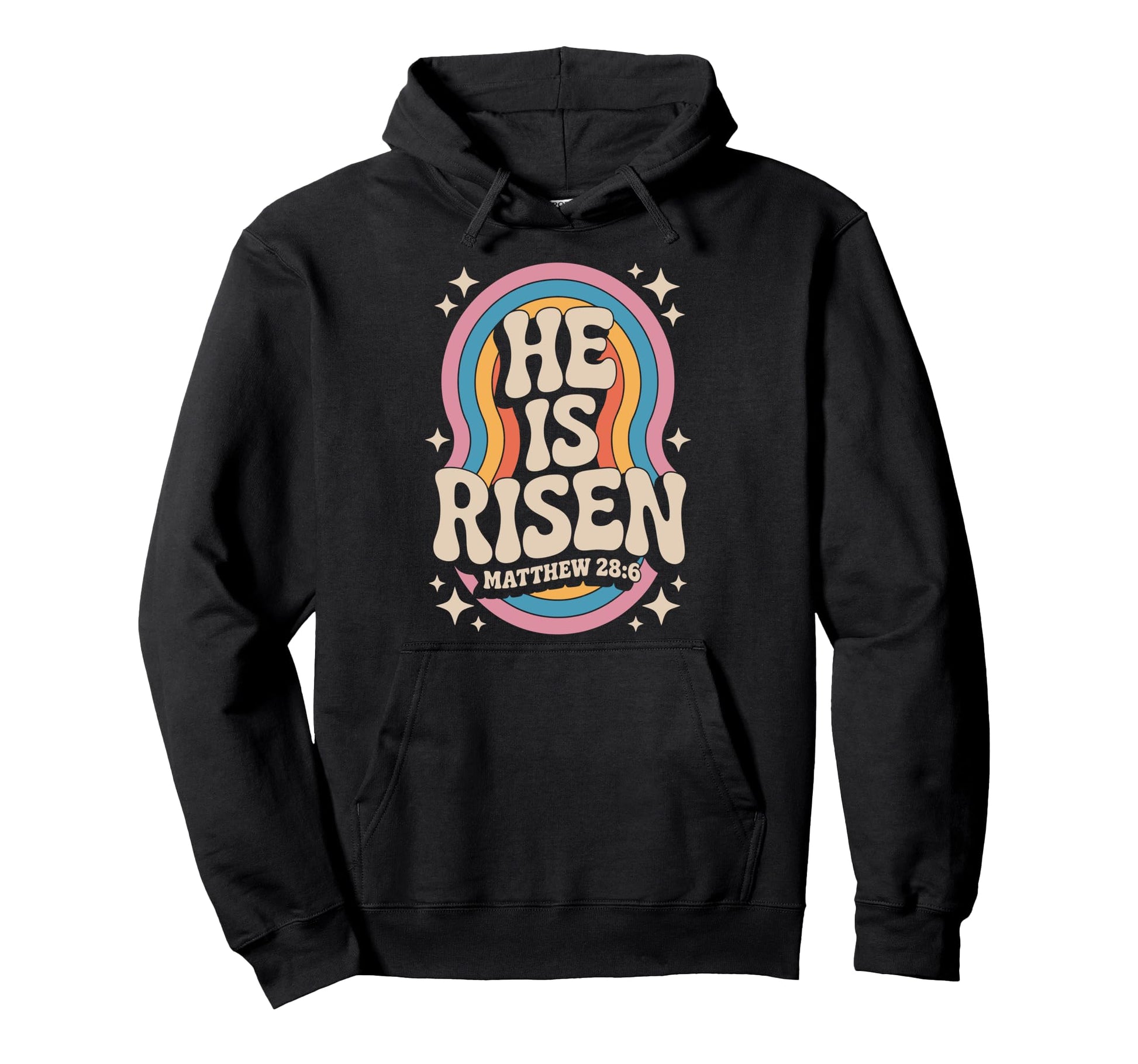He Is Risen Matthew 28 6 Christian Hoodie - Aesthetic Graphic for Adults - T-Shirt, Sweatshirt, Hoodie