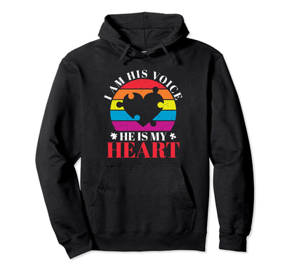 Colorful Puzzle Pieces Autism Awareness Hoodie - Minimalist Print Unisex - T-Shirt, Sweatshirt, Hoodie