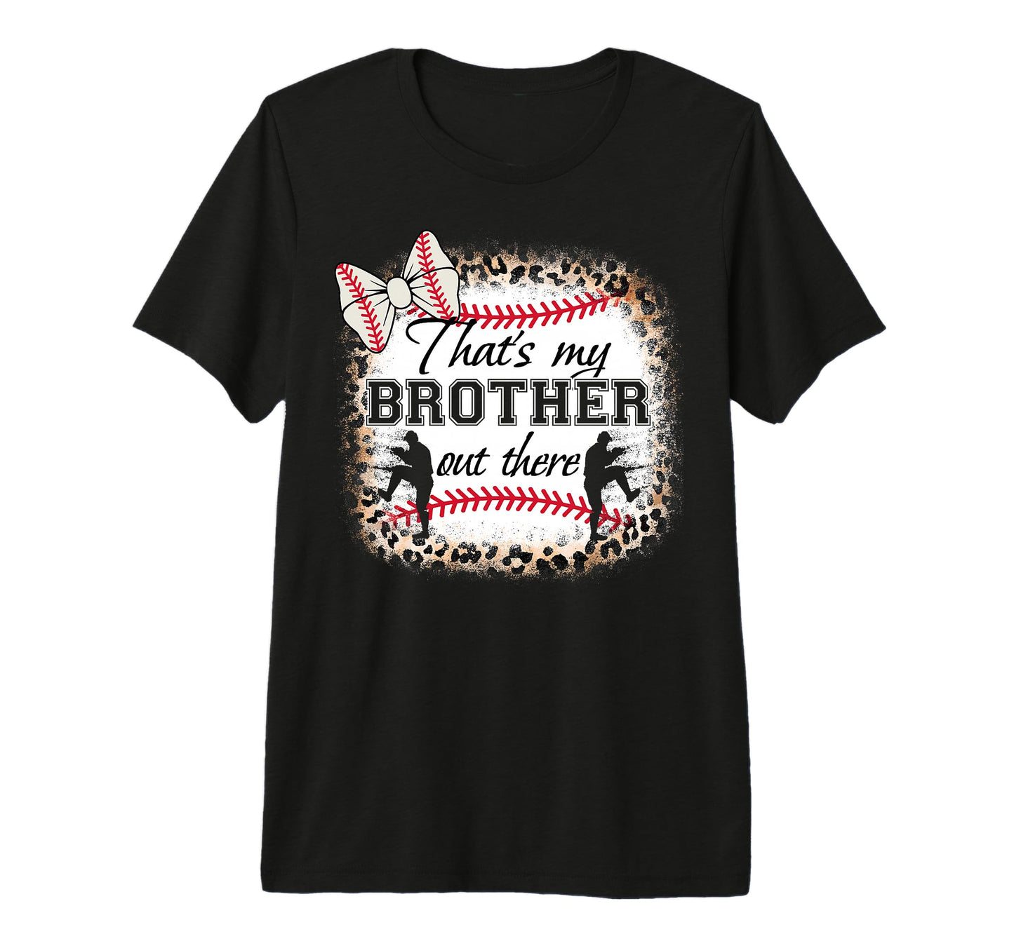 Baseball Sister Thats My Brother Out T-Shirt - Graphic Print Men Women - T-Shirt, Sweatshirt, Hoodie