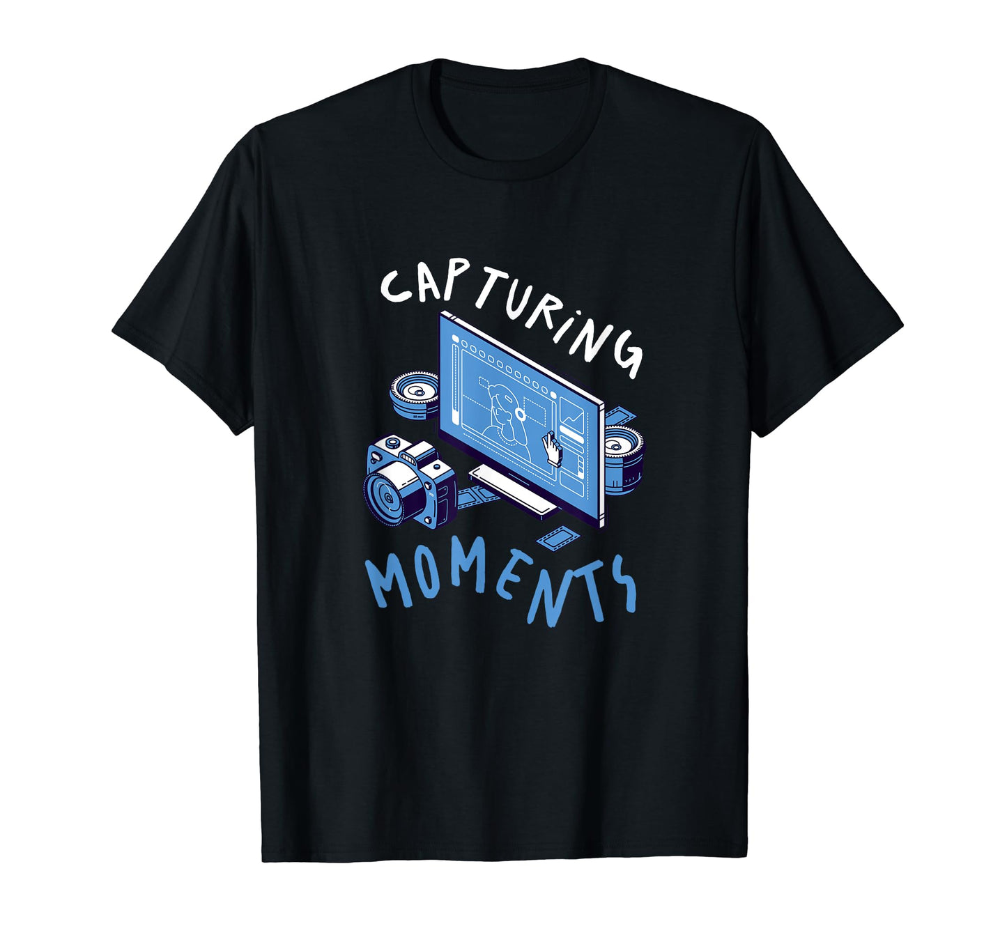 Photography Camera Snap Photo Cameras T-Shirt - Custom Art Print Men Women - T-Shirt, Sweatshirt, Hoodie