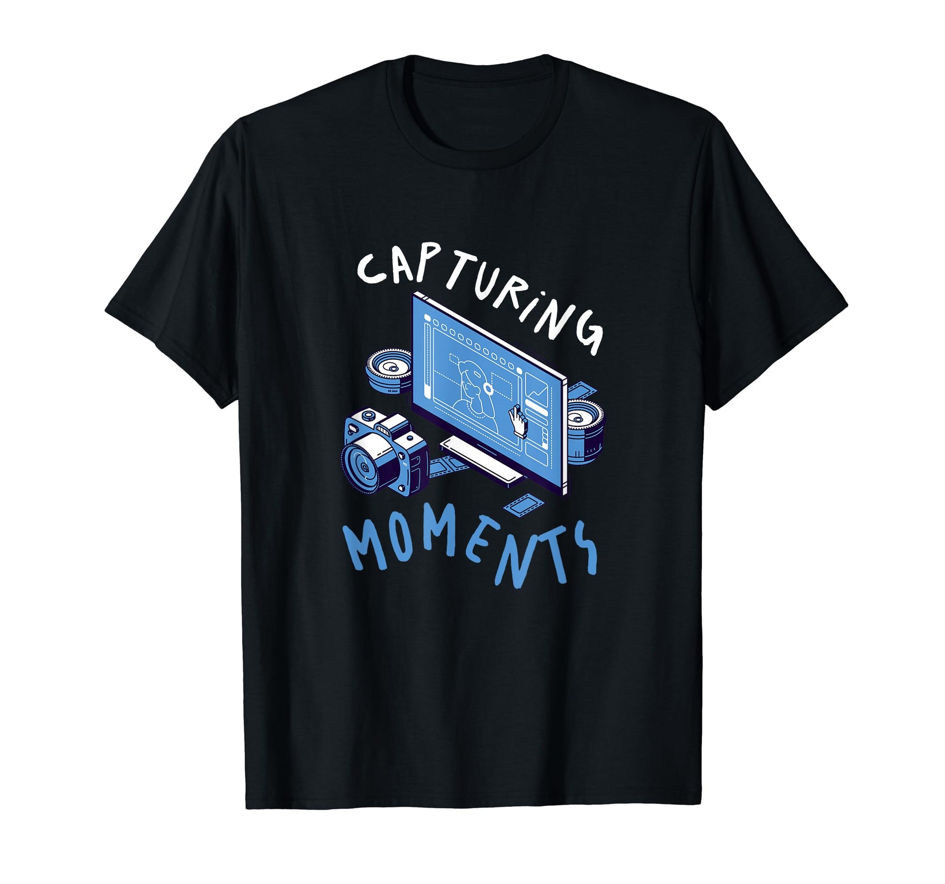Photography Camera Snap Photo Cameras T-Shirt - Custom Art Print Men Women - T-Shirt, Sweatshirt, Hoodie