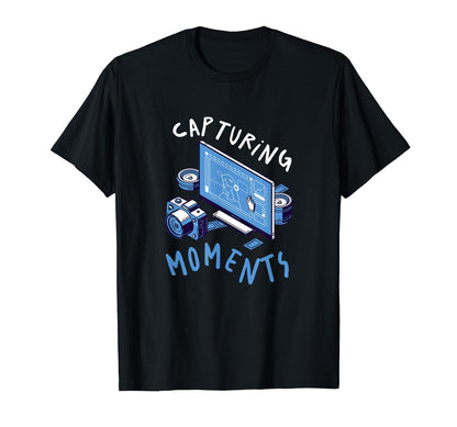 Photography Camera Snap Photo Cameras T-Shirt - Custom Art Print Men Women - T-Shirt, Sweatshirt, Hoodie
