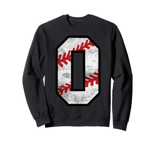 Distressed Baseball Letter O Sweatshirt - Unique Graphic Unisex - T-Shirt, Sweatshirt, Hoodie