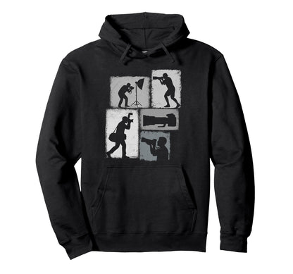 Photographer Collage Photography Hoodie - Trendy Graphic for Adults - T-Shirt, Sweatshirt, Hoodie