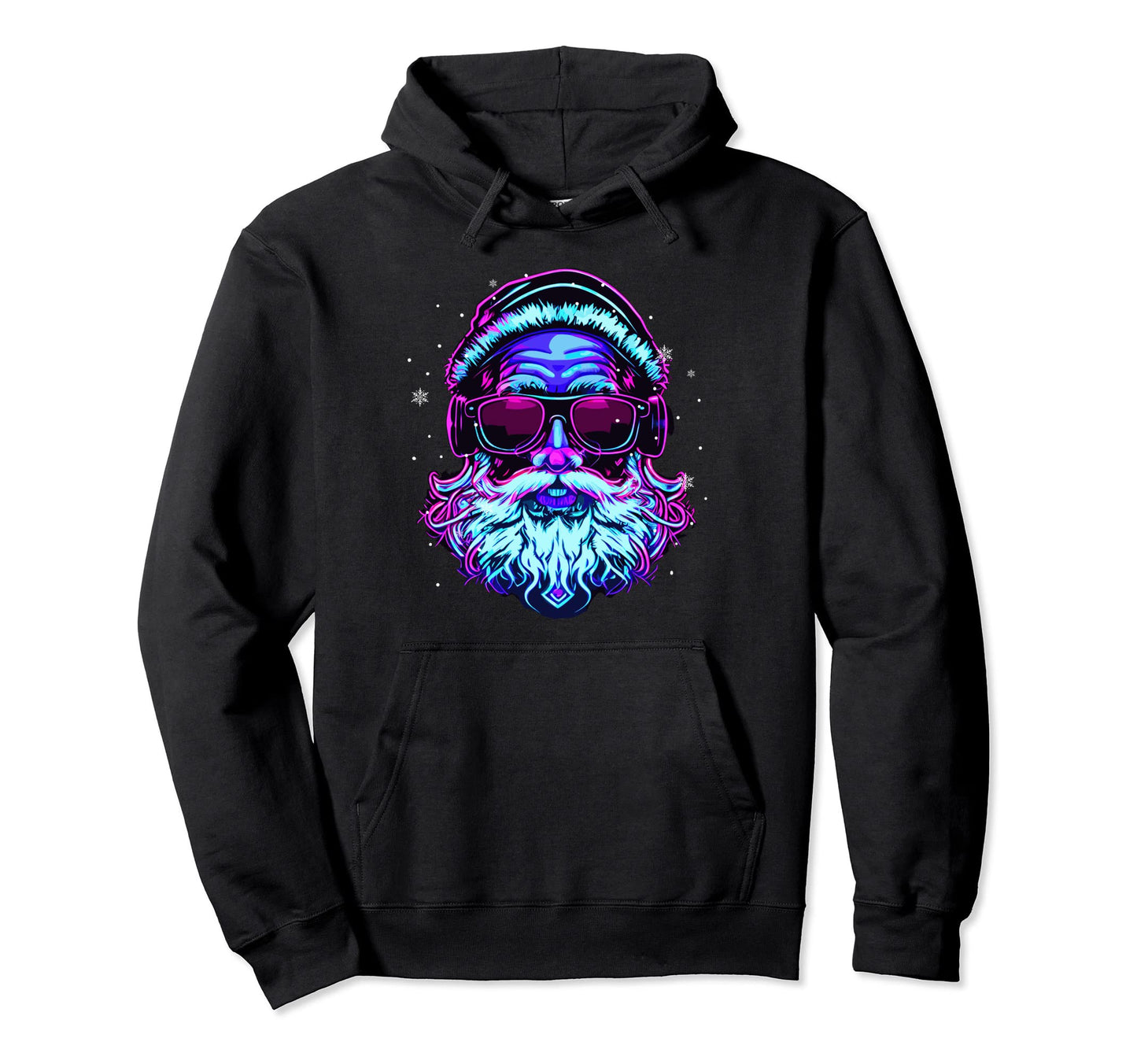 Vaporwave Santa Claus Japanese Hoodie - Aesthetic Graphic Men Women - T-Shirt, Sweatshirt, Hoodie