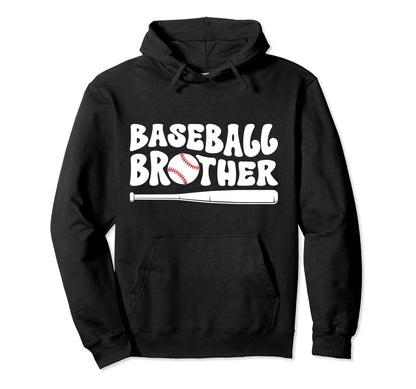 Baseball Brother Baseball Player Hoodie - Novelty Apparel for Adults - T-Shirt, Sweatshirt, Hoodie