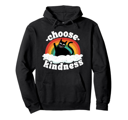 Anti Bullying Rainbow Peace Kind Hoodie - Fun Novelty Design for Adults - T-Shirt, Sweatshirt, Hoodie