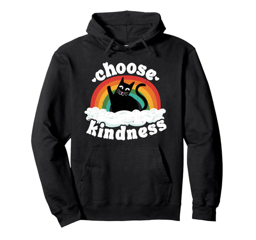 Anti Bullying Rainbow Peace Kind Hoodie - Fun Novelty Design for Adults - T-Shirt, Sweatshirt, Hoodie