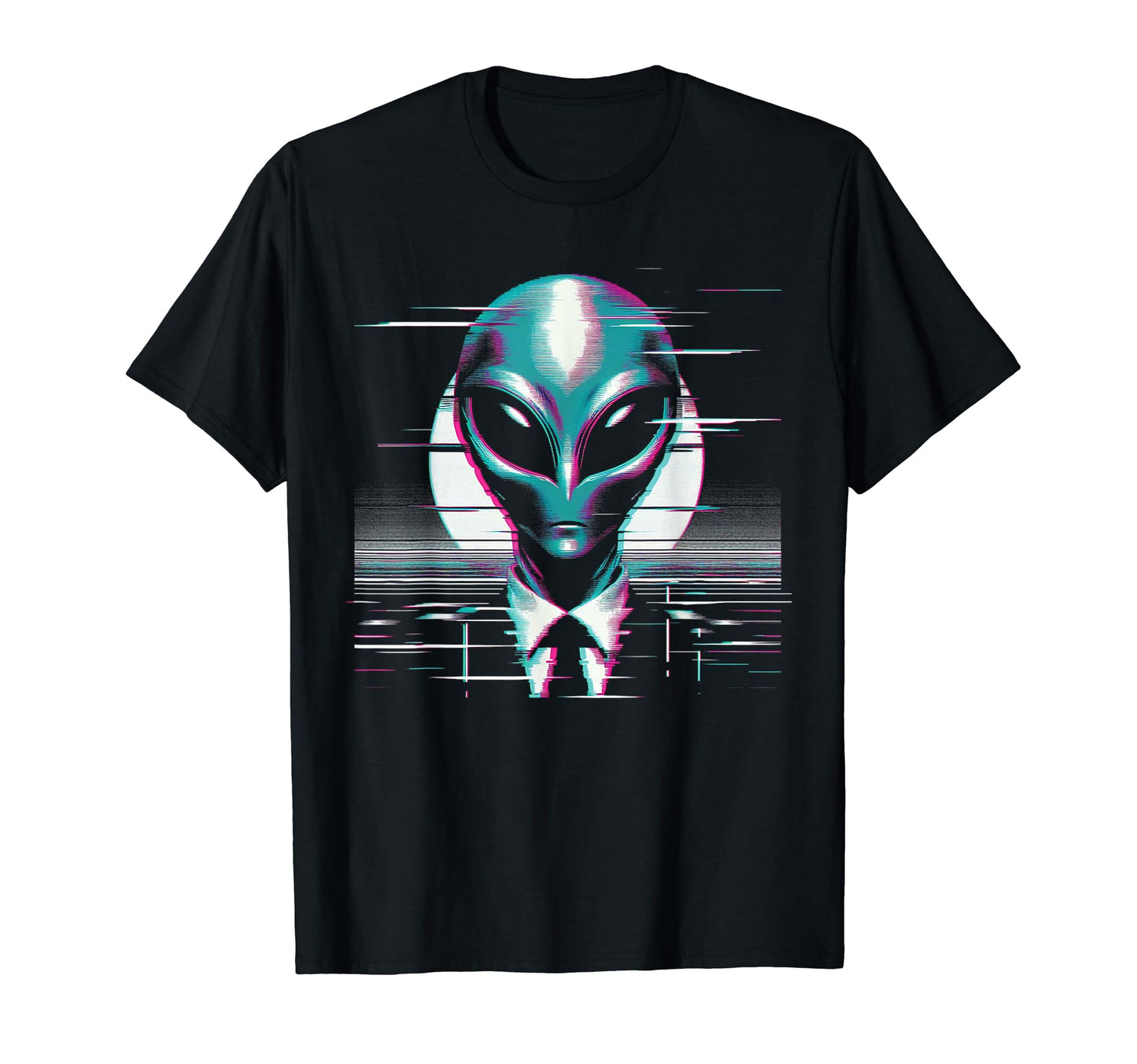 Alien Vaporwave Glitch Aesthetic T-Shirt - Trendy Graphic Men Women - T-Shirt, Sweatshirt, Hoodie