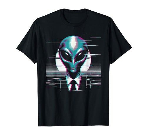 Alien Vaporwave Glitch Aesthetic T-Shirt - Trendy Graphic Men Women - T-Shirt, Sweatshirt, Hoodie