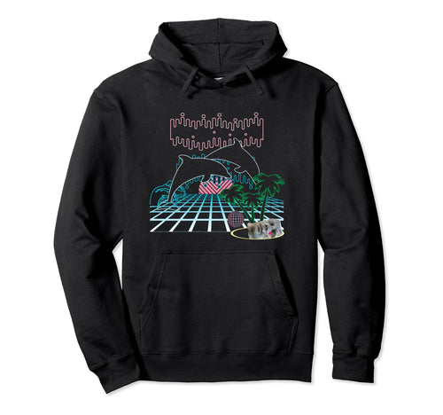 Vaporwave Hoodies Aesthetic Art Hoodie - Custom Art Print for Adults - T-Shirt, Sweatshirt, Hoodie
