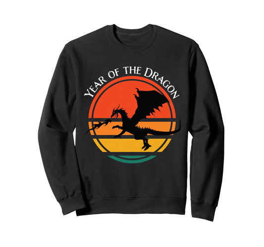 Year Dragon 3 Flying Dragon Rainbow Sweatshirt - Minimalist Print Men Women - T-Shirt, Sweatshirt, Hoodie