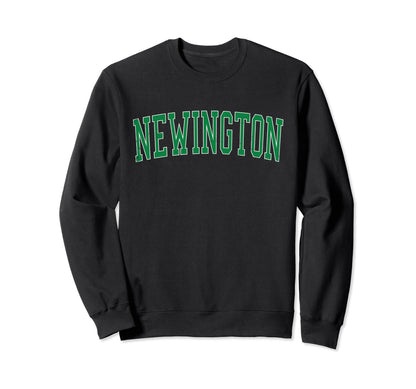 Newington Va Distressed Green Varsity Sweatshirt - Graphic Print for Adults - T-Shirt, Sweatshirt, Hoodie