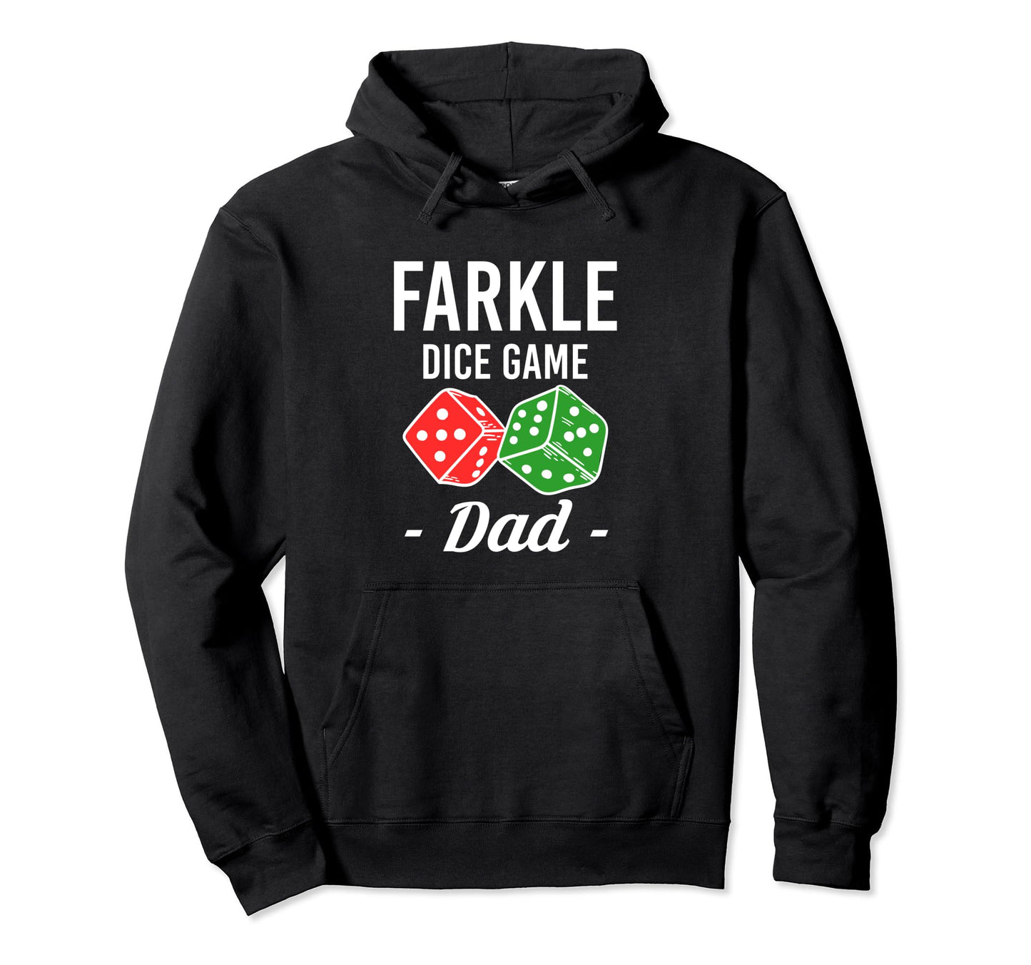 Dice Game Dad Farkle Player Dice Game Hoodie - Minimalist Print for Adults - T-Shirt, Sweatshirt, Hoodie