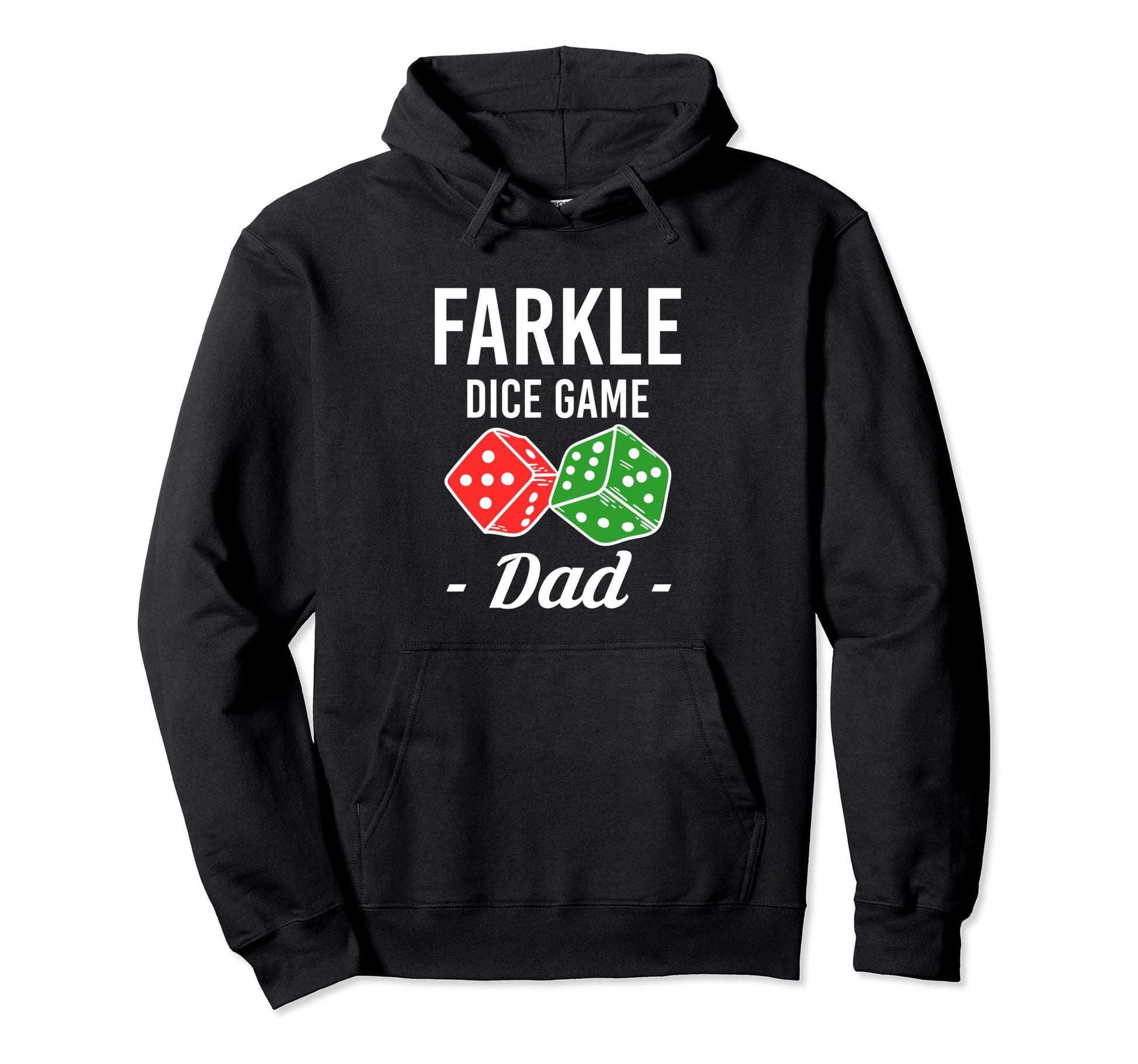 Dice Game Dad Farkle Player Dice Game Hoodie - Minimalist Print for Adults - T-Shirt, Sweatshirt, Hoodie