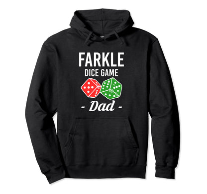 Dice Game Dad Farkle Player Dice Game Hoodie - Minimalist Print for Adults - T-Shirt, Sweatshirt, Hoodie