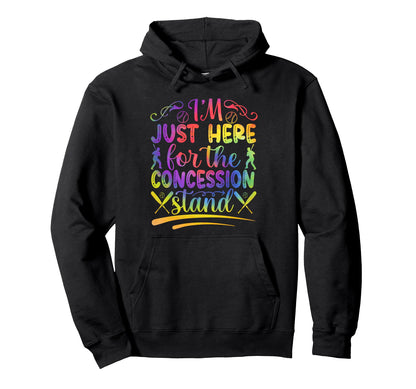 Just Here Concession Stand Baseball Hoodie - Minimalist Print Unisex - T-Shirt, Sweatshirt, Hoodie