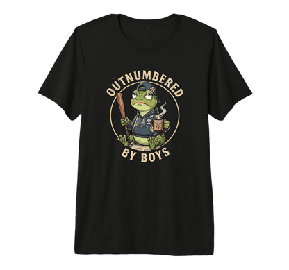Outnumbered Mom Funny Mom Frog T-Shirt - Minimalist Print for Adults - T-Shirt, Sweatshirt, Hoodie