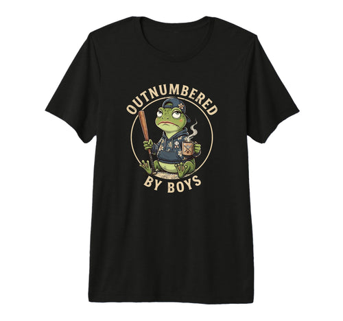 Outnumbered Mom Funny Mom Frog T-Shirt - Minimalist Print for Adults - T-Shirt, Sweatshirt, Hoodie