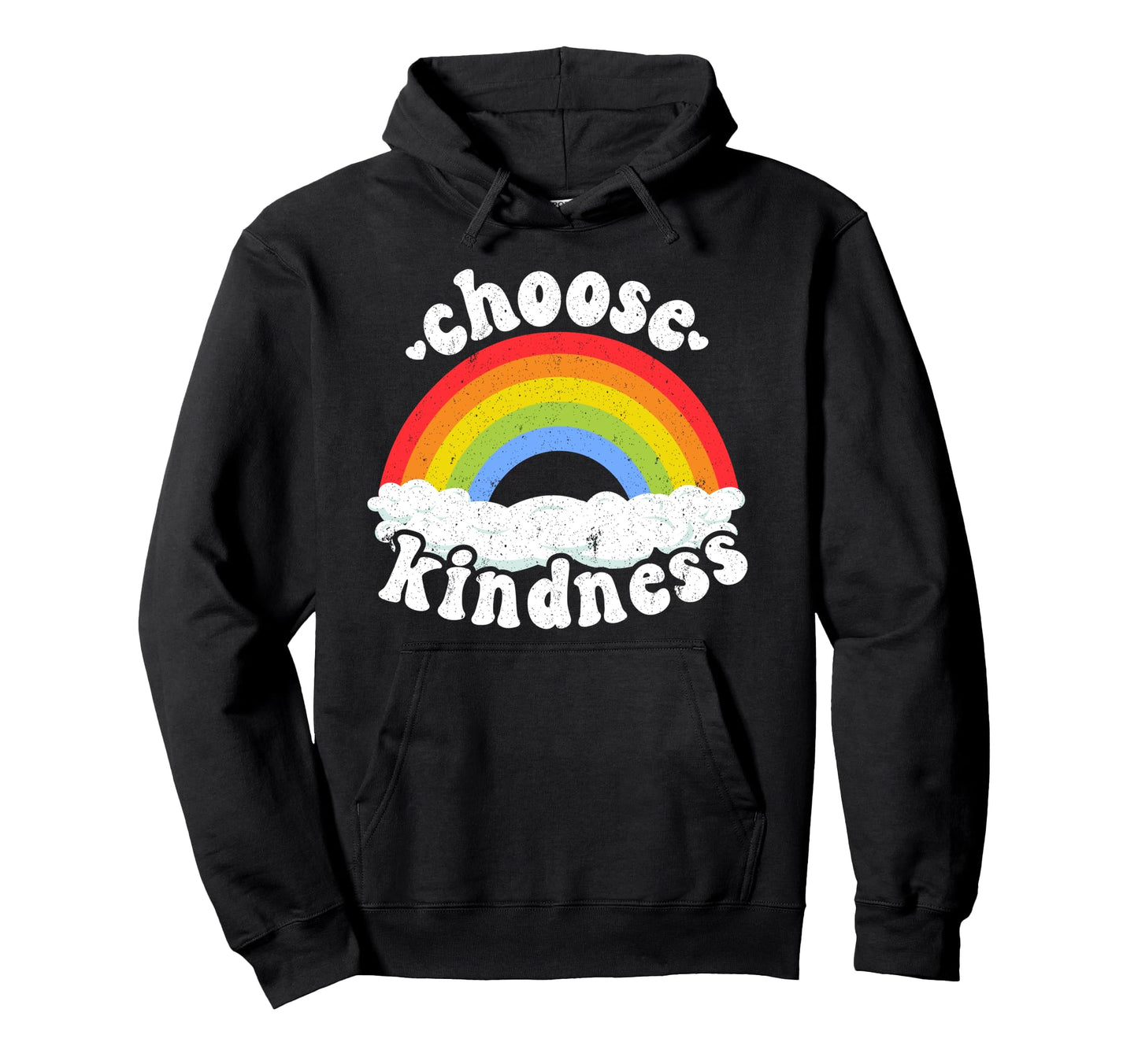 Positive Anti Bullying Rainbow Peace Hoodie - Novelty Apparel Men Women - T-Shirt, Sweatshirt, Hoodie