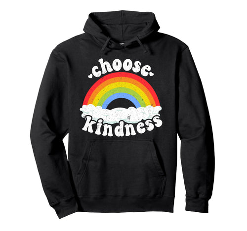 Positive Anti Bullying Rainbow Peace Hoodie - Novelty Apparel Men Women - T-Shirt, Sweatshirt, Hoodie