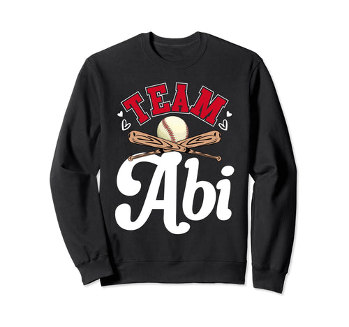 Team Abi Mothers Day Baseball Sweatshirt - Minimalist Print Unisex - T-Shirt, Sweatshirt, Hoodie