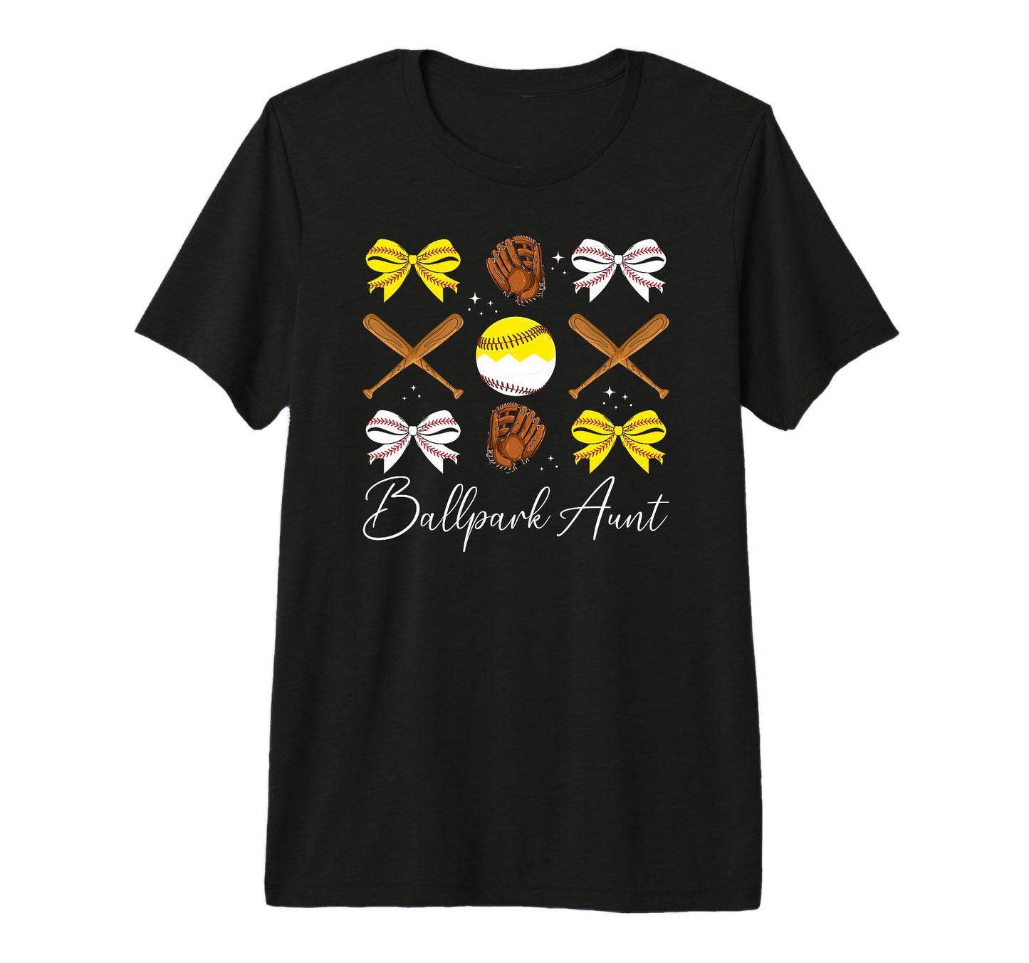 Ballpark Aunt Coquette Softball Baseball T-Shirt - Streetwear Style Unisex - T-Shirt, Sweatshirt, Hoodie