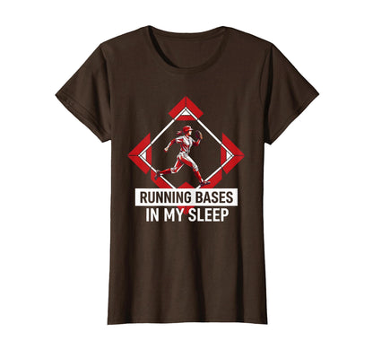 Running Bases My Sleep Baseball T-Shirt - Unique Graphic for Adults - T-Shirt, Sweatshirt, Hoodie