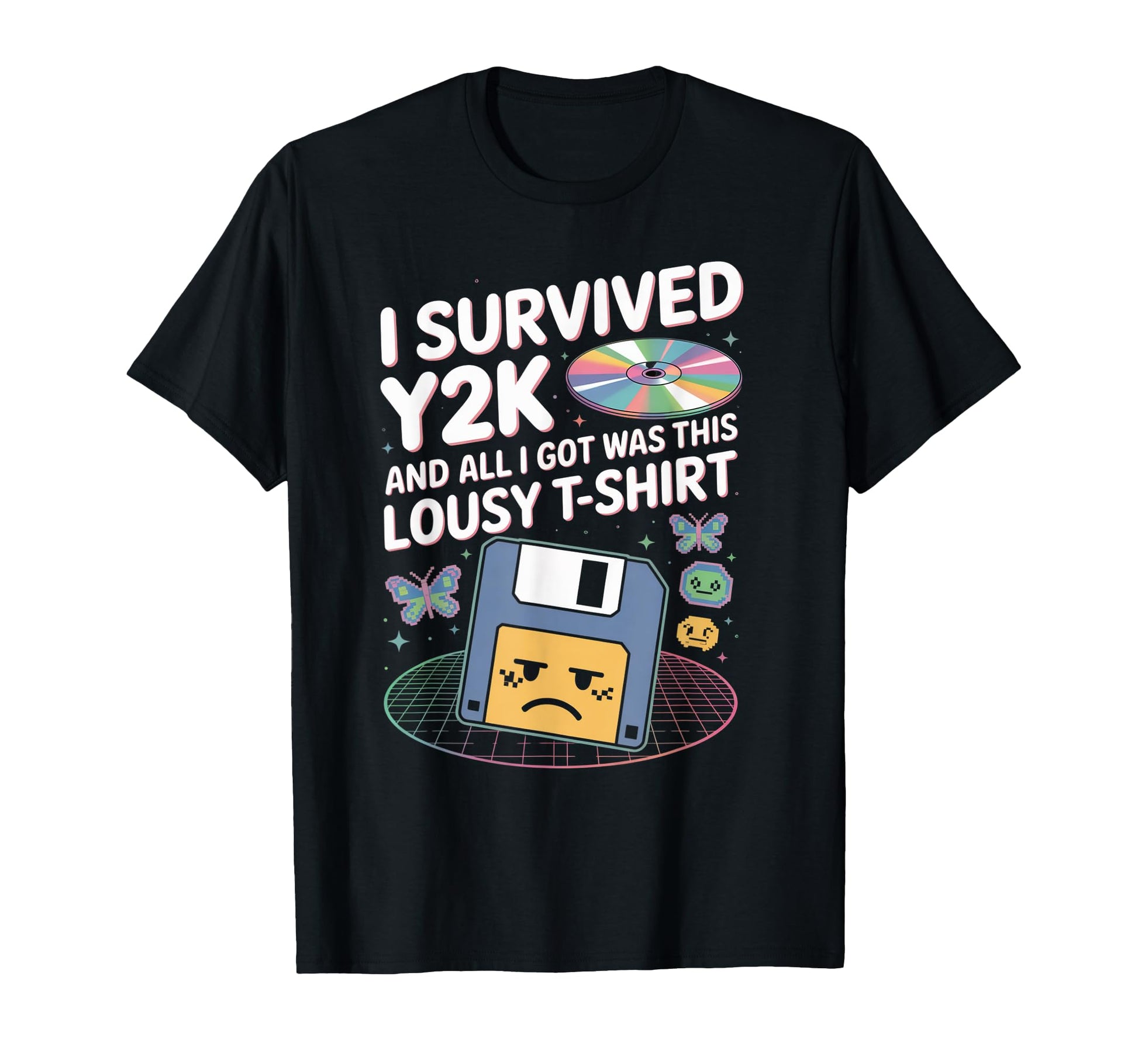 I Survived Y2K Funny Nostalgia T-Shirt - Novelty Apparel Men Women - T-Shirt, Sweatshirt, Hoodie