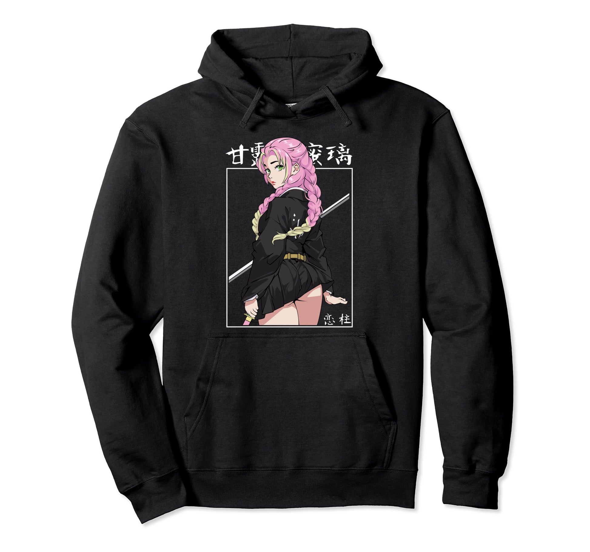 Anime Aesthetic Japanese Waifu Hoodie - Fun Novelty Design for Adults - T-Shirt, Sweatshirt, Hoodie