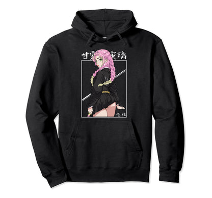 Anime Aesthetic Japanese Waifu Hoodie - Fun Novelty Design for Adults - T-Shirt, Sweatshirt, Hoodie