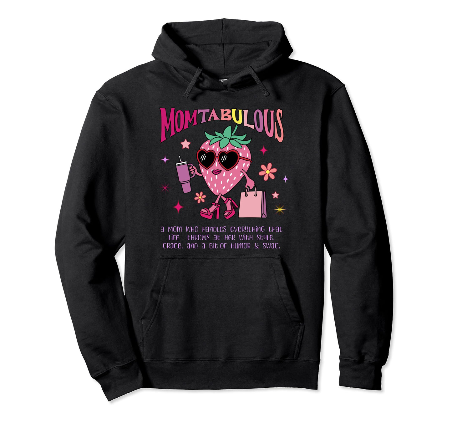 Boho Groovy Mom Mothers Day Momtabulous Hoodie - Graphic Print Unisex - T-Shirt, Sweatshirt, Hoodie