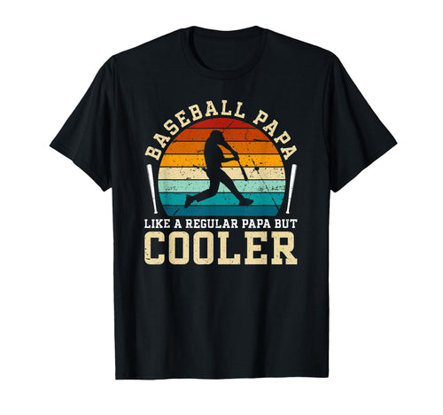 Baseball Papa Grandpa Papa Baseball T-Shirt - Casual Everyday Wear Unisex - T-Shirt, Sweatshirt, Hoodie