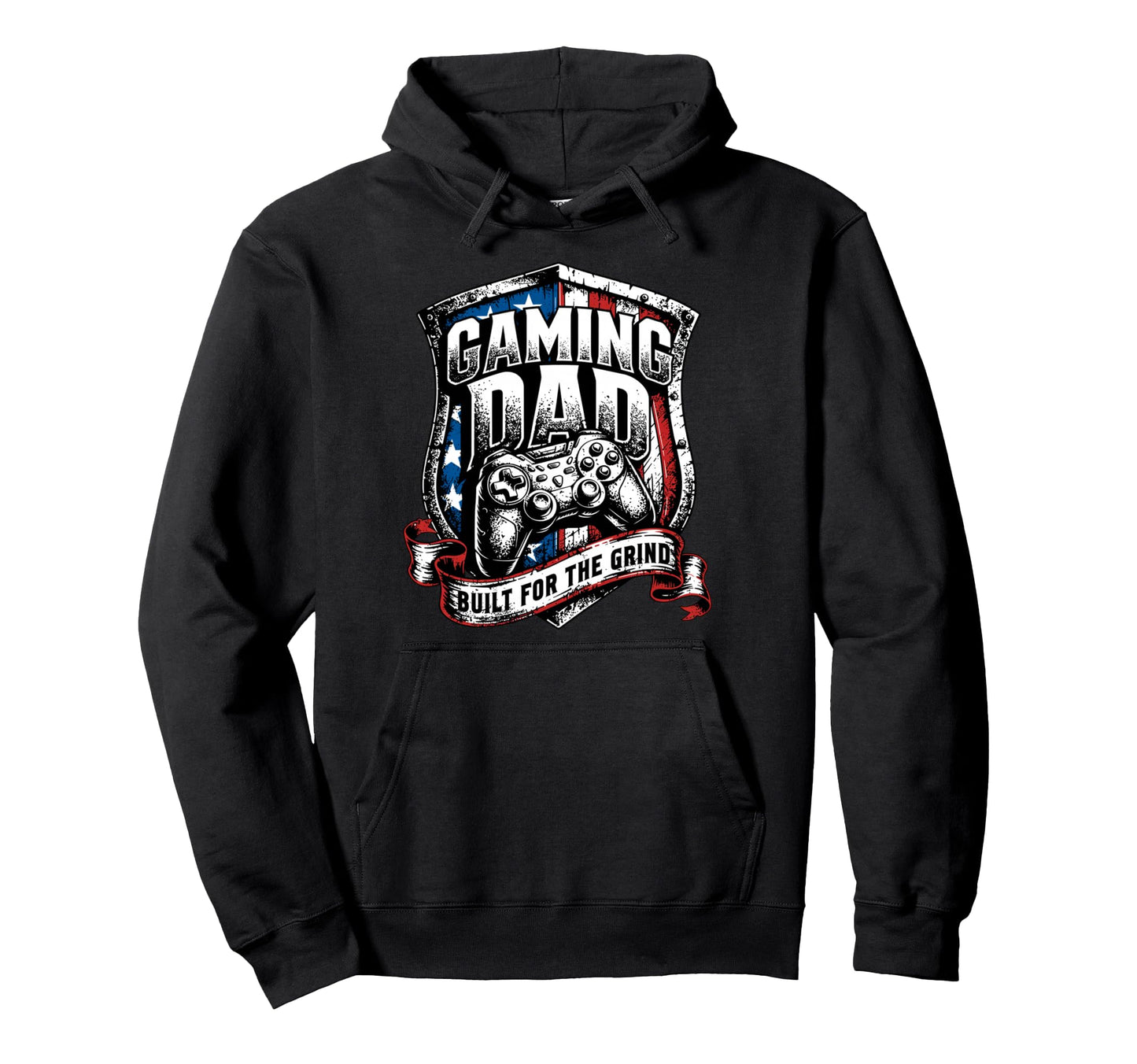 Funny Patriotic Usa Gaming Dad Hoodie - Aesthetic Graphic Unisex - T-Shirt, Sweatshirt, Hoodie
