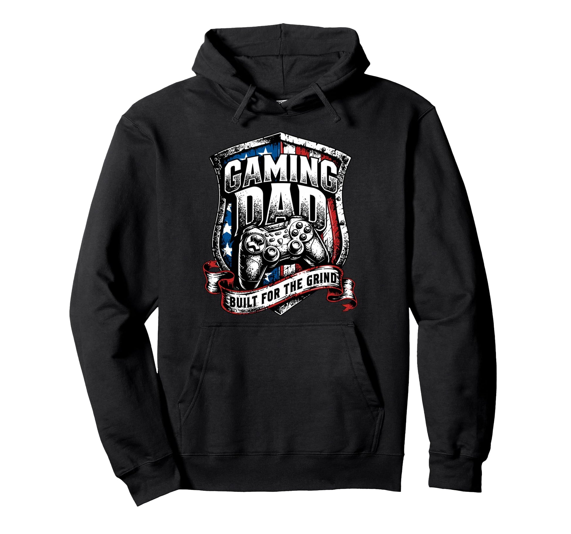 Funny Patriotic Usa Gaming Dad Hoodie - Aesthetic Graphic Unisex - T-Shirt, Sweatshirt, Hoodie