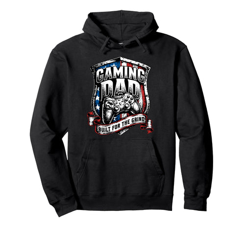 Funny Patriotic Usa Gaming Dad Hoodie - Aesthetic Graphic Unisex - T-Shirt, Sweatshirt, Hoodie