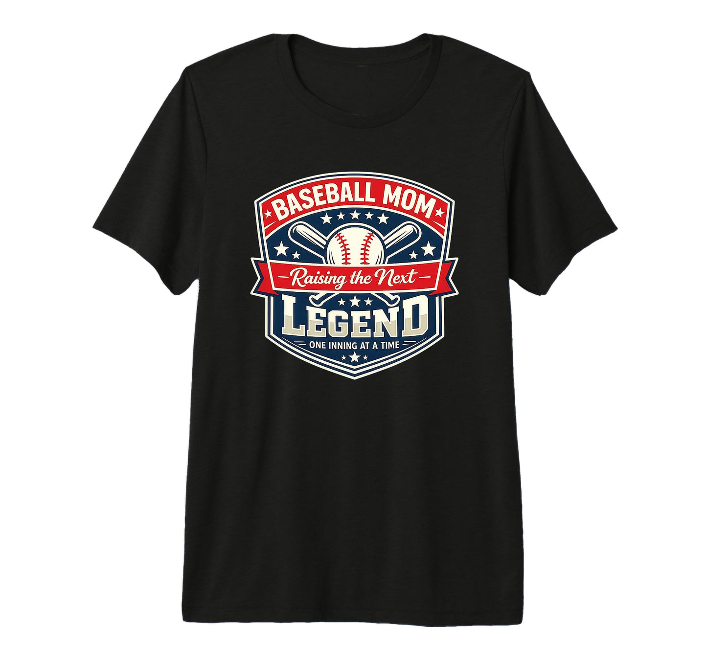 Baseball Mom Raising Legend One T-Shirt - Fun Novelty Design Men Women - T-Shirt, Sweatshirt, Hoodie