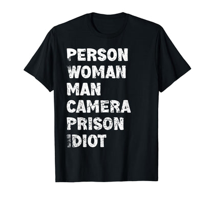 Person Camera Prison Idiot T-Shirt - Aesthetic Graphic Men Women - T-Shirt, Sweatshirt, Hoodie