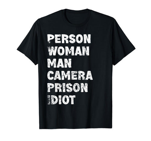 Person Camera Prison Idiot T-Shirt - Aesthetic Graphic Men Women - T-Shirt, Sweatshirt, Hoodie