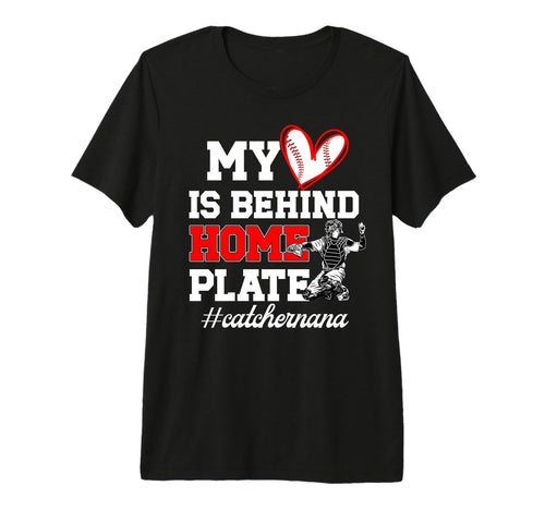 Proud Baseball Catcher Nana Baseball T-Shirt - Graphic Print for Adults - T-Shirt, Sweatshirt, Hoodie