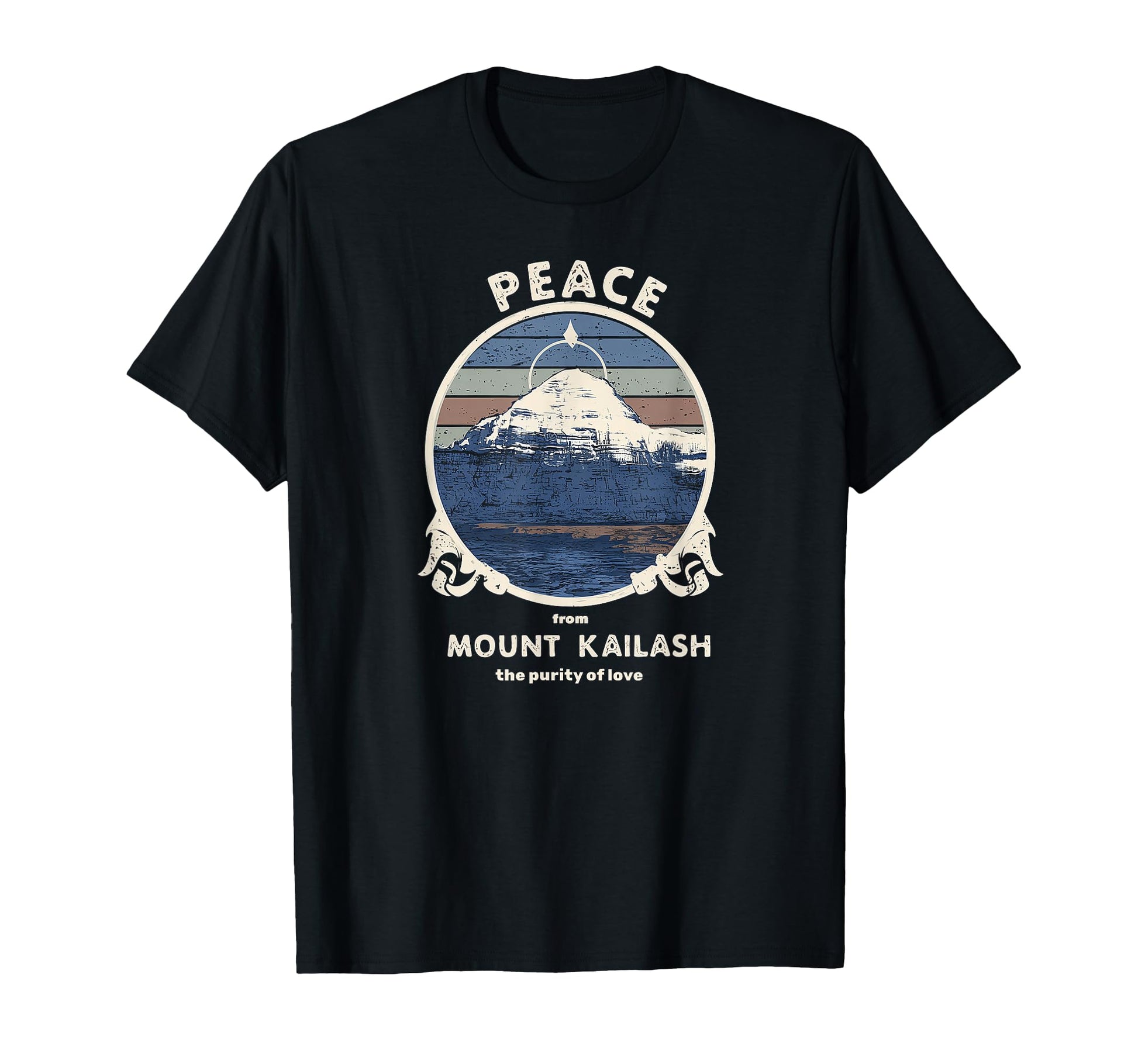 Mount Kailash Peace Purity Love T-Shirt - Fun Novelty Design Unisex - T-Shirt, Sweatshirt, Hoodie