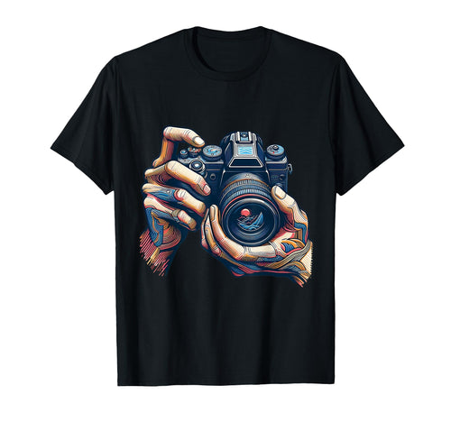 Analog Slr Camera Art Photographer T-Shirt - Fun Novelty Design Men Women - T-Shirt, Sweatshirt, Hoodie