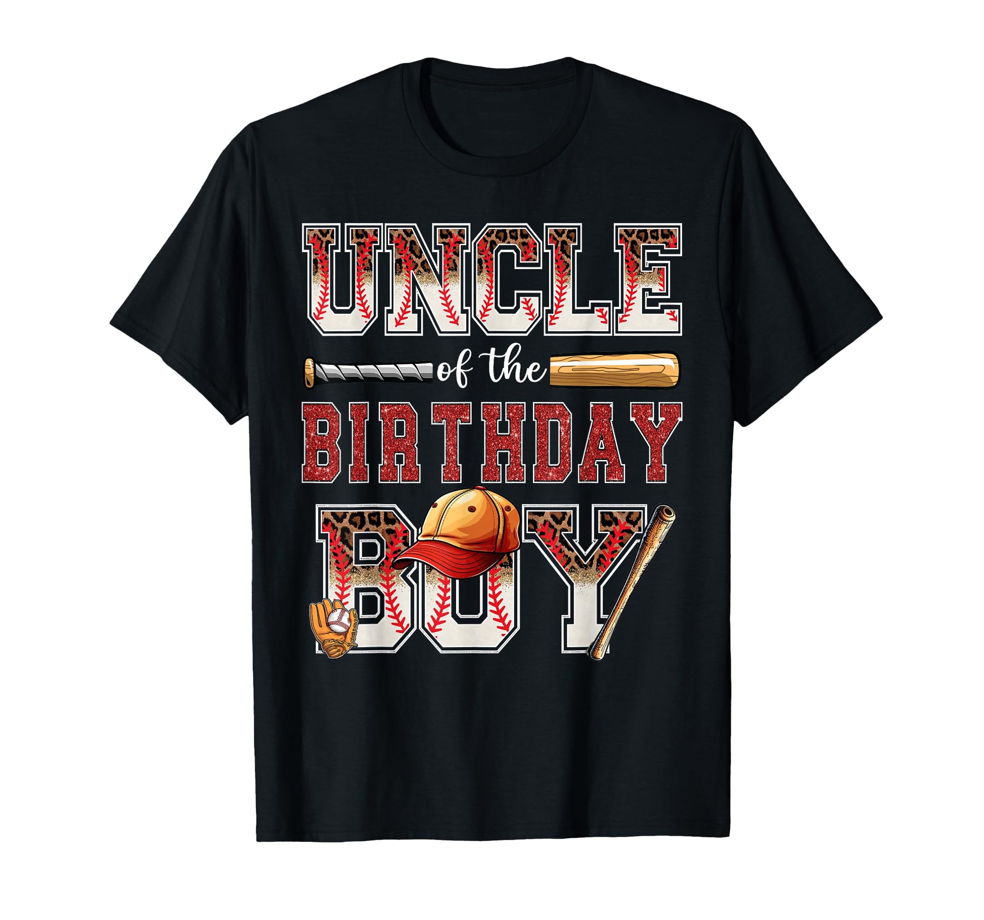 Uncle Birthday Baseball Player Bday T-Shirt - Novelty Apparel Men Women - T-Shirt, Sweatshirt, Hoodie