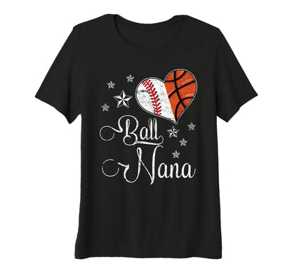 Womens Proud Baseball Basketball Nana T-Shirt - Novelty Apparel Men Women - T-Shirt, Sweatshirt, Hoodie
