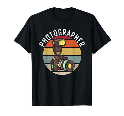 Photographer Photo Camera Photography T-Shirt - Minimalist Print Unisex - T-Shirt, Sweatshirt, Hoodie