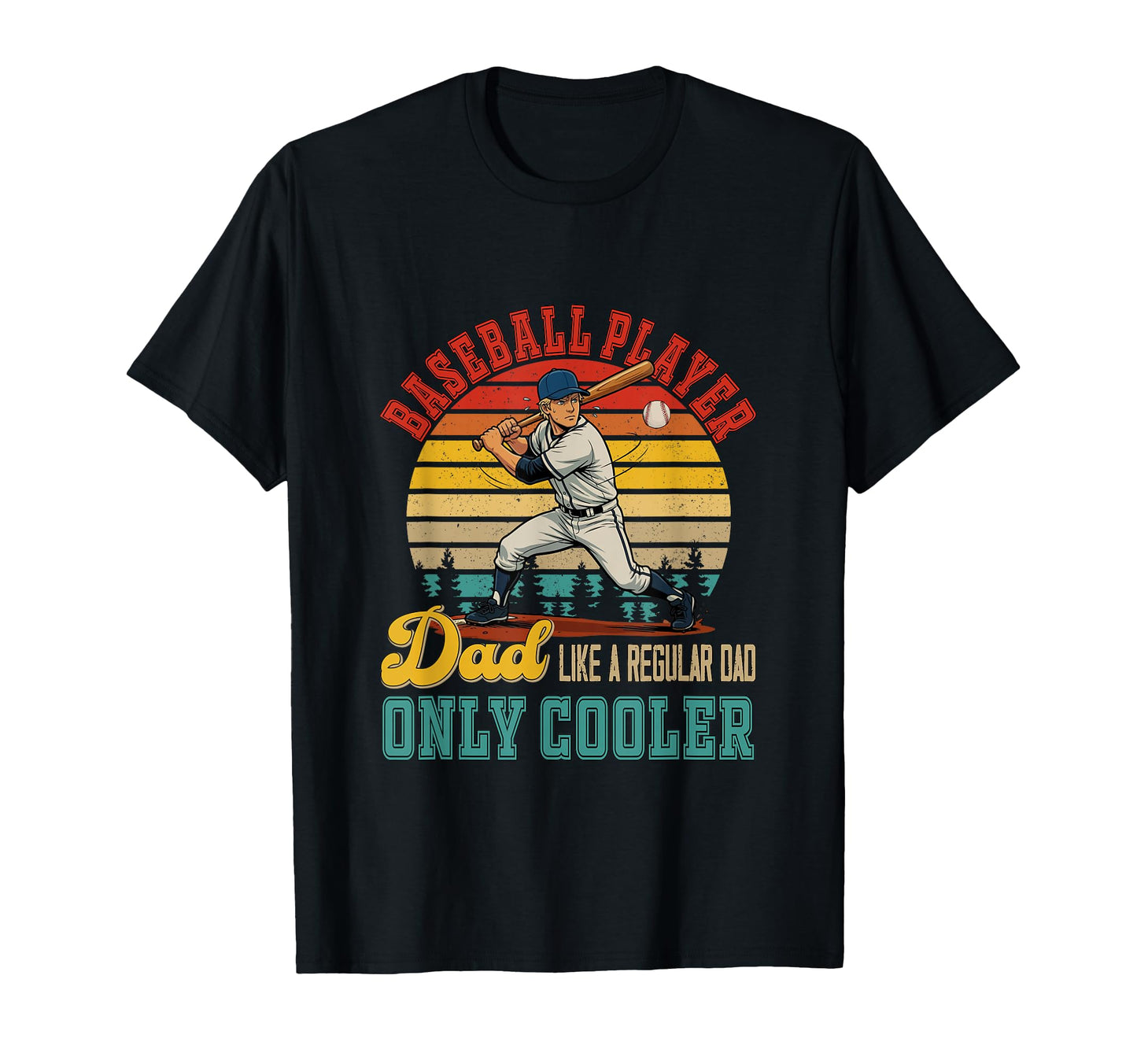 Baseball Player Dad Definition Regular T-Shirt - Graphic Print for Adults - T-Shirt, Sweatshirt, Hoodie