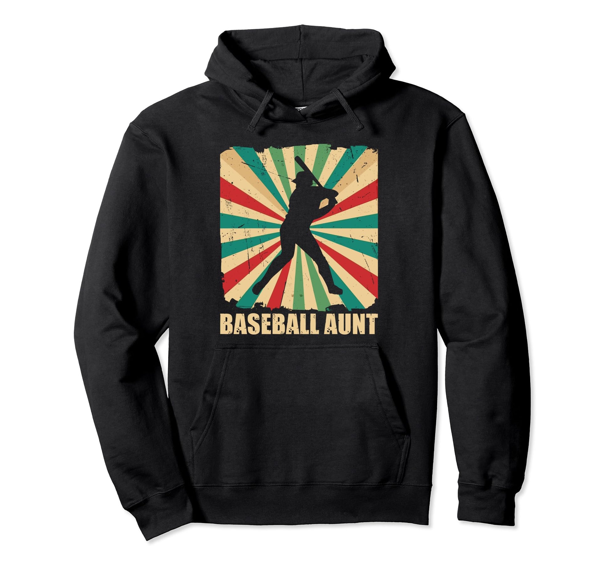 Baseball Aunt Proud Auntie Baseball Hoodie - Minimalist Print Men Women - T-Shirt, Sweatshirt, Hoodie